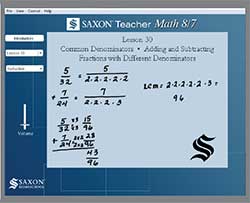 Saxon Teacher Lesson Preview.