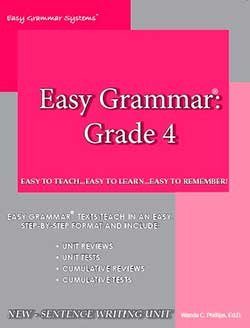 Easy Grammar Grade 4 Workbooks~CLEARANCE - Lamp Post Homeschool Curriculum