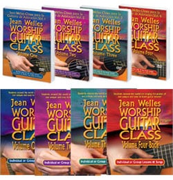 Jean Welles Worship Guitar Class Complete Bundle Jean Welles Worship Guitar Class Complete Bundle with Volume 1-4 Books and DVDs