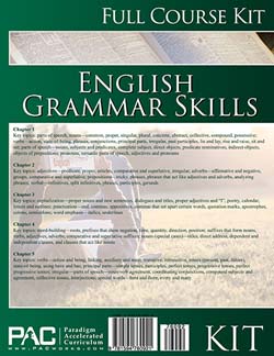 Paradigm English Grammar Skills Full Course Kit.