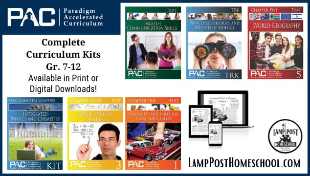 Paradigm Complete Homeschool Curriculum Kits.