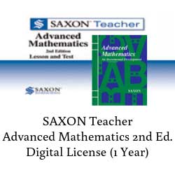 Saxon Teacher Advanced Math Digital.