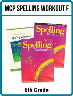 MCP Spelling Workout F Kit 9781428432727 - Lamp Post Homeschool Curriculum