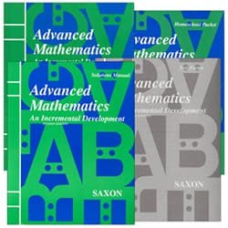 Saxon Advanced Math Homeschool Kit with Solutions Manual.