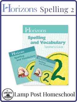 Horizons Spelling and Vocabulary 2 Kits.