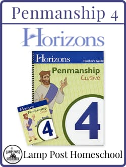 Horizons Penmanship 4 Kit.