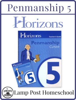Horizons Penmanship 5 Kit.