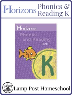 Horizons Phonics & Reading Kindergarten Kits.