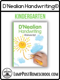 2022 D'Nealian Handwriting for Kindergarten.
