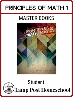 Master Books Principles of Math 1 Student.