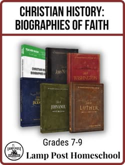 Christian History: Biographies of Faith Curriculum Package.