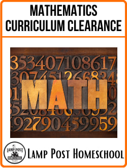 Math Curriculum Clearance at Lamp Post Homeschool.