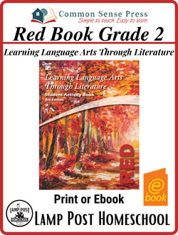 Red Book Learning Language Arts Through Literature by Common Sense Press.