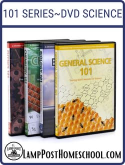 101 Series Science DVDs  at LampPostHomeschool.com.