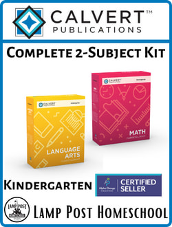 Calvert Kindergarten 2-Subject Kit 9780740339868.