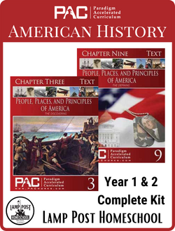 Paradigm American History 1 and 2 Full Course Kit.