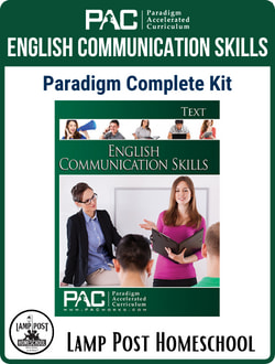 Paradigm English Communication Skills at Lamp Post Homeschool.