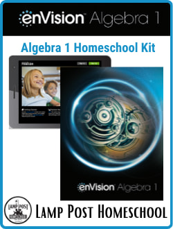 Savvas enVision Algebra 1 Homeschool Kit ISBN-9781418340377.