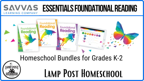 Savvas Essentials Foundational Reading K-2 Homeschool Bundles-Featured.