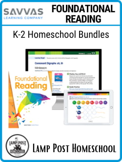 Savvas Essentials Foundational Reading K-2 Homeschool Bundles.