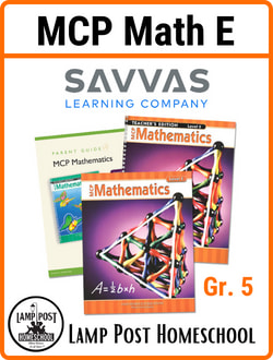 Savvas MCP Math Level E Homeschool Kit, 2005C Ed. 9780765273857.