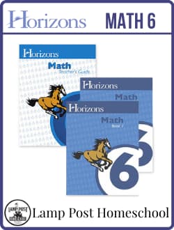 Horizons Math 6 Homeschool Kit 9780740300134.