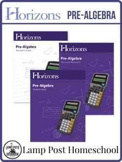 Horizons Pre-Algebra Homeschool Kit 9780740322426.