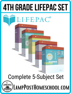 LifePac 4 Complete 5-Subject Set 9780740308734.