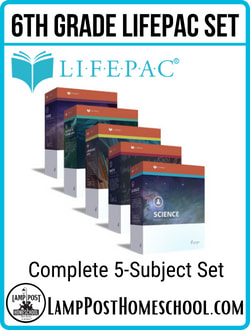 LifePac 6 Complete 5-Subject Set 9780740308758.