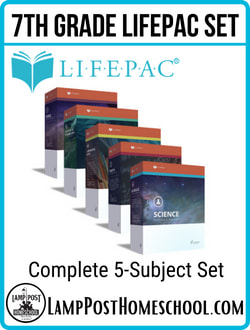 LIFEPAC 5-Subject Set Grade 7 9780740308765.