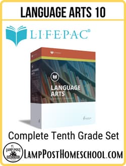LifePac Language Arts 10 Set 9780867172218.