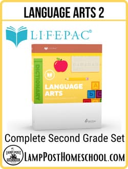 LifePac 2nd Grade Language Arts Set 9780740319440.