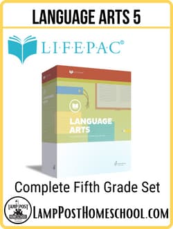 LifePac 5th Grade Language Arts Set 9780867170580.