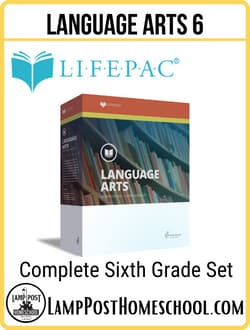 LifePac 6th Grade Language Arts Set 9780867170603.
