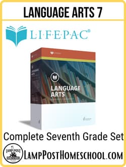 LIFEPAC Language Arts 7 Set 9780867170627.