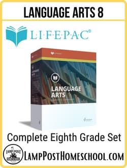 LIFEPAC Language Arts 8 Set 9780867170641.