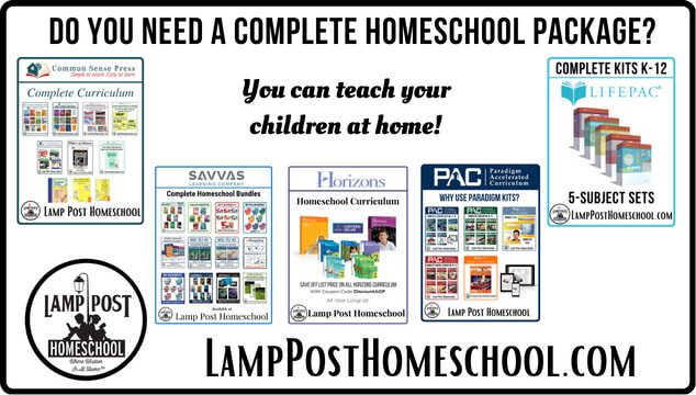 Check out complete Homeschool Kits at LampPostHomeschool.com