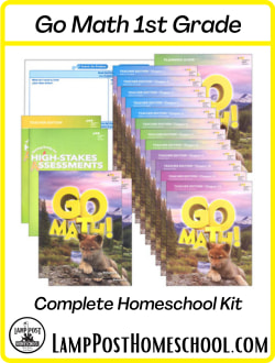 HMH Go Math 1 Homeschool Kit 9780544875012.