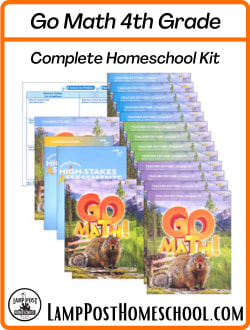 HMH Go Math 4 Homeschool Kit 9780544875043.