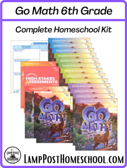Go Math Homeschool Package Sixth Grade 9780544875067.