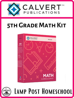 Calvert 5th Grade Math Complete Kit 9780740342554.