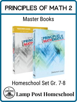 Master Books Principles of Math 2 Set 9780890519158.