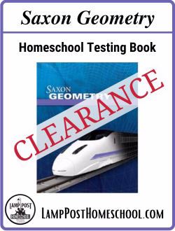 CLEARANCE Saxon Geometry Homeschool Testing Book 9781600329777.