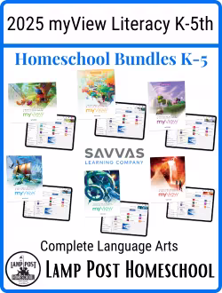 2025 My View Literacy homeschool bundles K-5