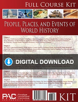 Paradigm World History Kit Digital Download.